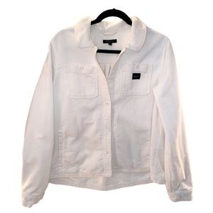 OBEY women’s white corduroy jacket — size XL